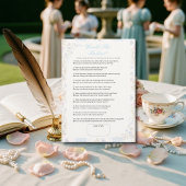 What Would She Choose? Floral Bridal Shower game Kaart