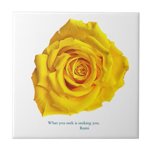 What you seek is seeking you. tegeltje (Voorkant)