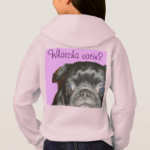 Whatcha Eatin Girl's Fleece Zip Hoodie (Achterkant)