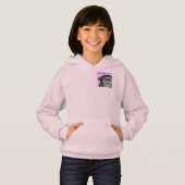 Whatcha Eatin Girl's Fleece Zip Hoodie (Voorkant volledig)