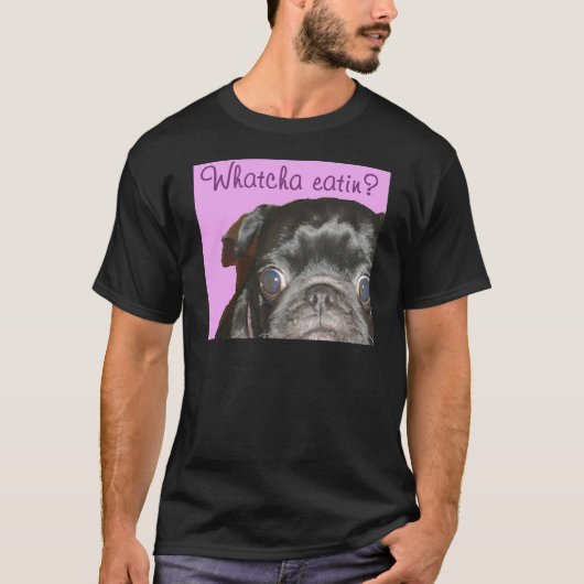 Whatcha Eatin Mannen Dark T-Shirt (Voorkant)