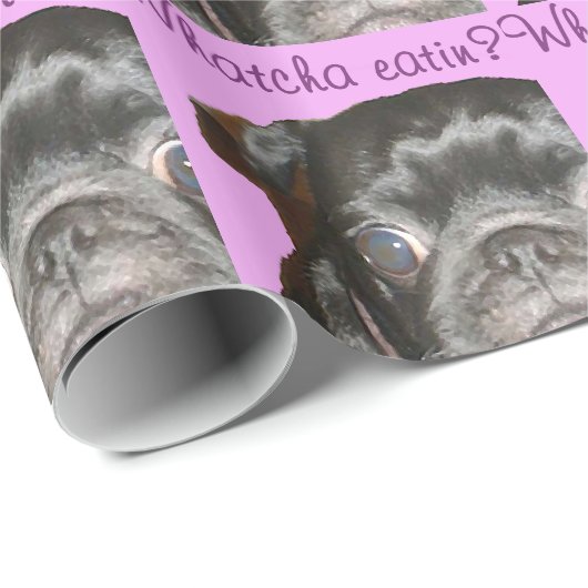 Whatcha Eatin Pug Cadeaupapier (Rol Hoek)