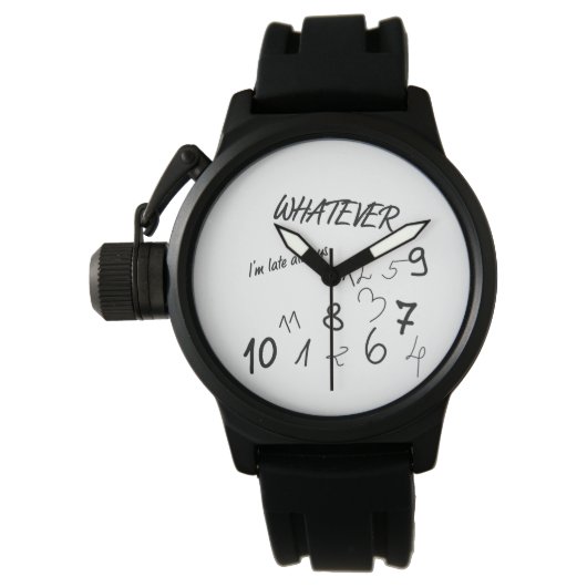 WHATEVER CLOCK HORLOGE (Voorkant)