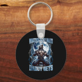 Whatever Daddy Wants Daddy Gets Funny Alpha Wolf M Sleutelhanger (Voorkant)