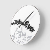Whatever Decorative Analog Wall Clock Ronde Klok (Hoek)