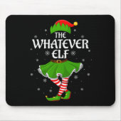 Whatever Elf Christmas Family Girls Women Elf Squa Muismat (Voorkant)