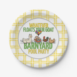 Whatever Floats Your Goat Small Paper Party Plate Papieren Bordje