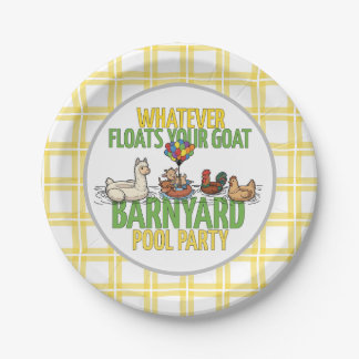 Whatever Floats Your Goat Small Paper Party Plate Papieren Bordje