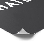 Whatever Funny Sarcastic Quote Whateva Gift Poster (Hoek)