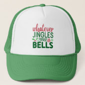 Whatever Jingles Your Bells Christmas  Designs Trucker Pet (Voorkant)