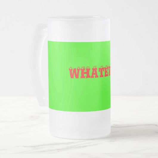 WHATEVER MATGLAS BIERPUL (Voorkant links)