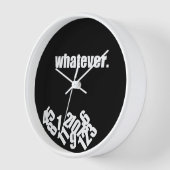 Whatever Messy Numbers Wall Clock (Hoek)