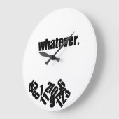 Whatever Messy Numbers Wall Clock Grote Klok (Hoek)