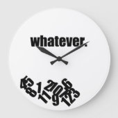 Whatever Messy Numbers Wall Clock Grote Klok (Voorkant)