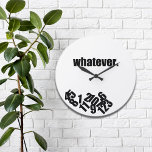 Whatever Messy Numbers Wall Clock Grote Klok<br><div class="desc">Fun wall clock for those who just really don't care what time it is.</div>