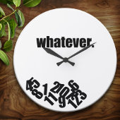 Whatever Messy Numbers Wall Clock Grote Klok