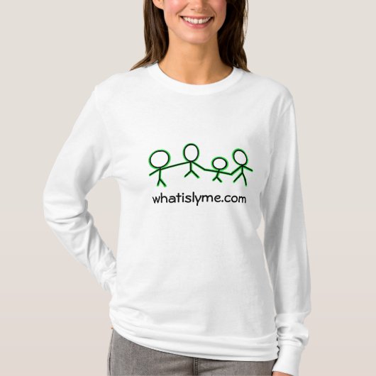 whatislyme.com Lyme Awareness Hoodie T-shirt (Voorkant)