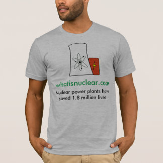 Whatisnuclear.com Nuclear Saves Lives Mannen T-shi T-shirt