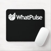 WhatPulse Mousepad - Zwart Muismat (Met muis)