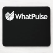 WhatPulse Mousepad - Zwart Muismat (Voorkant)