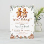 What's Baking Gingerbread Gender Reveal Kaart (Staand voorkant)