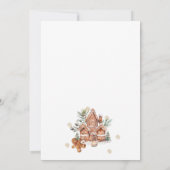 What's Baking Gingerbread Gender Reveal Kaart (Achterkant)