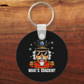 Whats Crackin Funny Nutcracker Pjs Christmas Xmas Sleutelhanger (Voorkant)