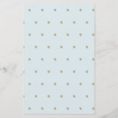 What's in Your Purse Star Blue Baby Shower Game (Achterkant)