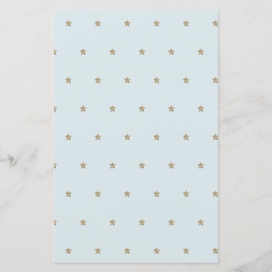 What's in Your Purse Star Blue Baby Shower Game (Achterkant)