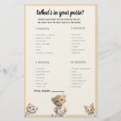 Whats in your purse? Whimsical Pajama Animals Briefpapier (Voorkant)