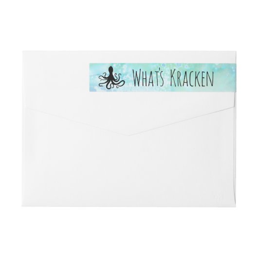 Whats Kracken Funny Nautical Pun | Retouradres (Achterkant)