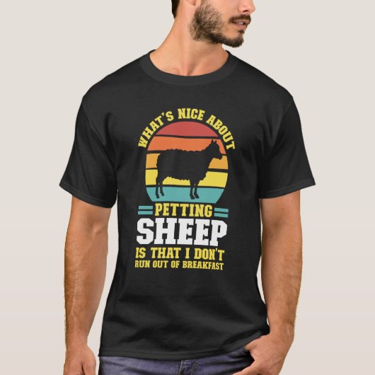 what's nice about petting sheep farming animal t-shirt (Voorkant)