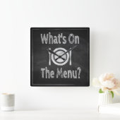 What's on the Wall Clock menu Vierkante Klok (Huis)