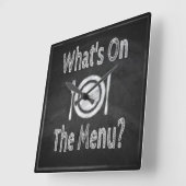 What's on the Wall Clock menu Vierkante Klok (Hoek)