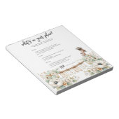 Whats on your phone? Baby Shower Game Notitieblok (Schuin)