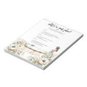 Whats on your phone? Baby Shower Game Notitieblok (Linkerzijde)