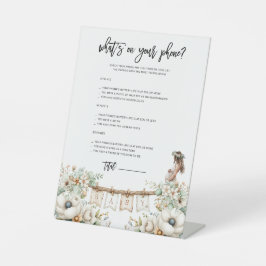 Whats on your phone? Game Reclamebord Met Voetstuk