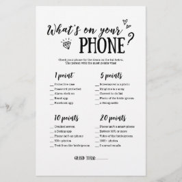 What's On Your Phone Game voor Vrijgezellenfeest