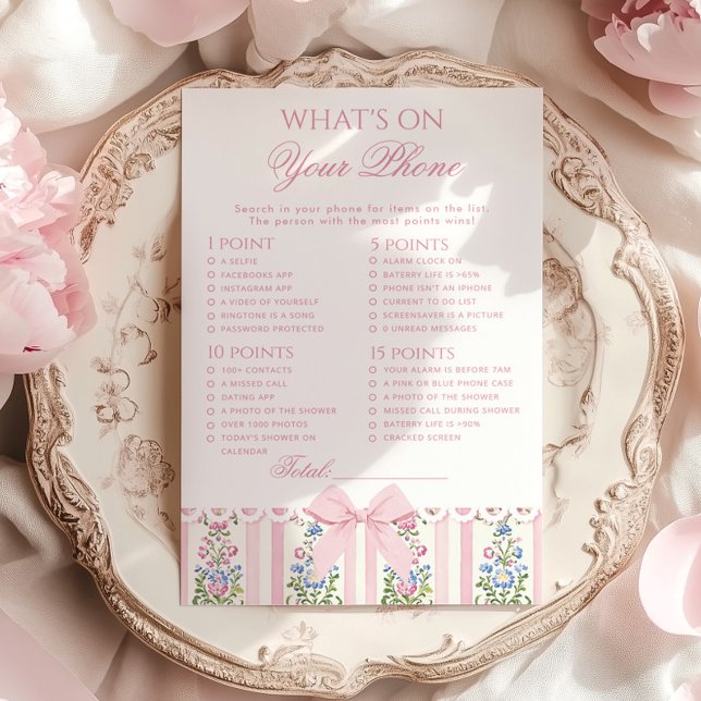 What's on your phone Love Shack Coquette Game (Creator heeft geüpload)