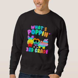 Whats Poppin 3e graad eerste dag van de school Trui
