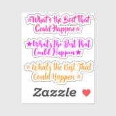 What's the Best That Could Happen? | 3 Meme Girl Sticker (Vel)