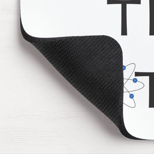 What's The Matter? Atom Particle White Mousepad Muismat (Hoek)