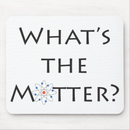 What's The Matter? Atom Particle White Mousepad Muismat