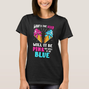 Whats The Scoop Geslacht Onthullen Ice Cream Party T-shirt