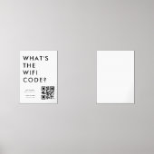What's the WiFi Code? | QR Code Scan to Connect  Muurkunst Sets (Voorkant)