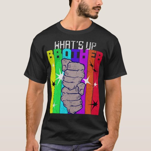 What'S Up Brother Streamer T-shirt (Voorkant)