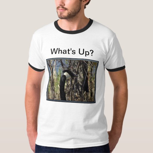What's Up Canadian Goose Ringer T-shirt (Voorkant)