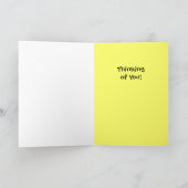 What's Up Denken aan je Grappige Vissen en Bubbels Kaart (Binnen)