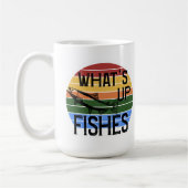 What's Up Fishes Funny Vist Koffiemok (Links)