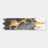 What's up? Gecko, leopard gecko, Bumpersticker (Voorkant)